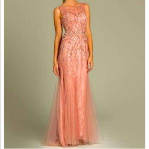 Jovani style 78249. Color is Rose. Size 14.